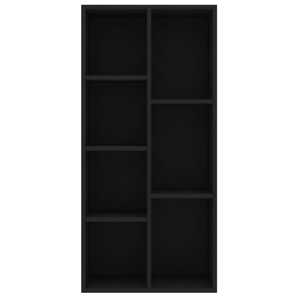 Book Cabinet Black 50x25x106 cm Engineered Wood